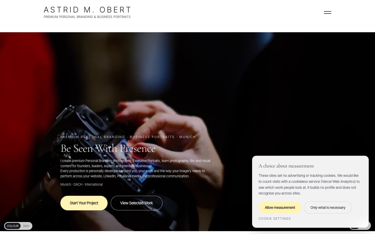 Astrid Obert Studio website