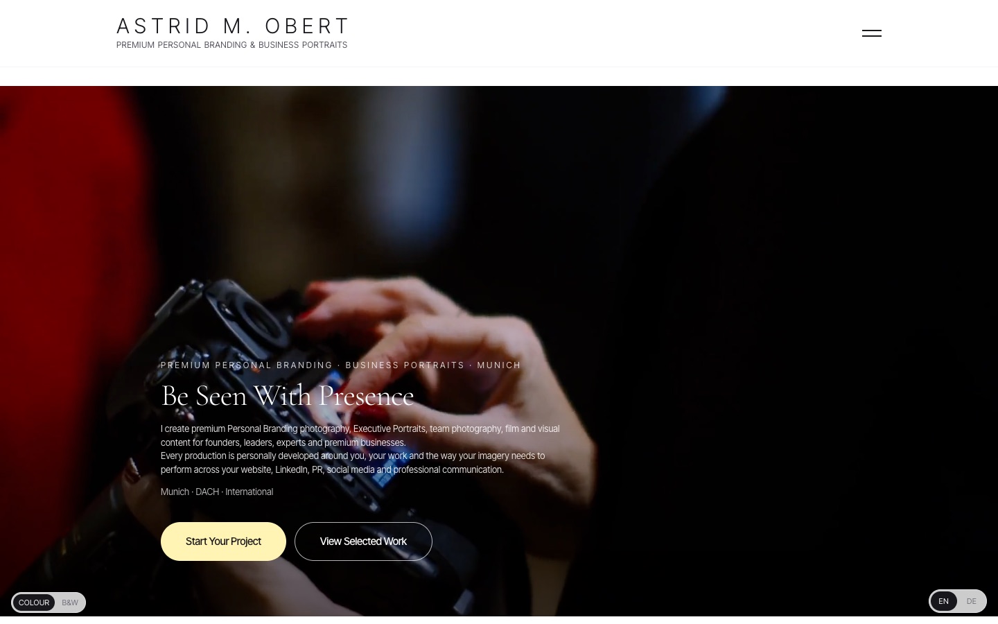 Astrid Obert Studio website