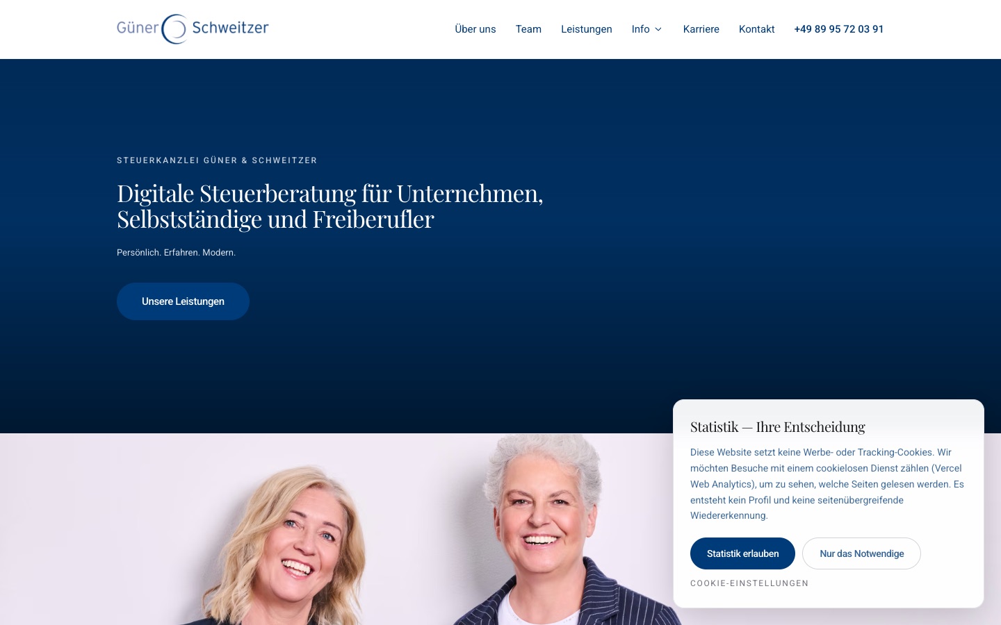 Güner & Schweitzer website